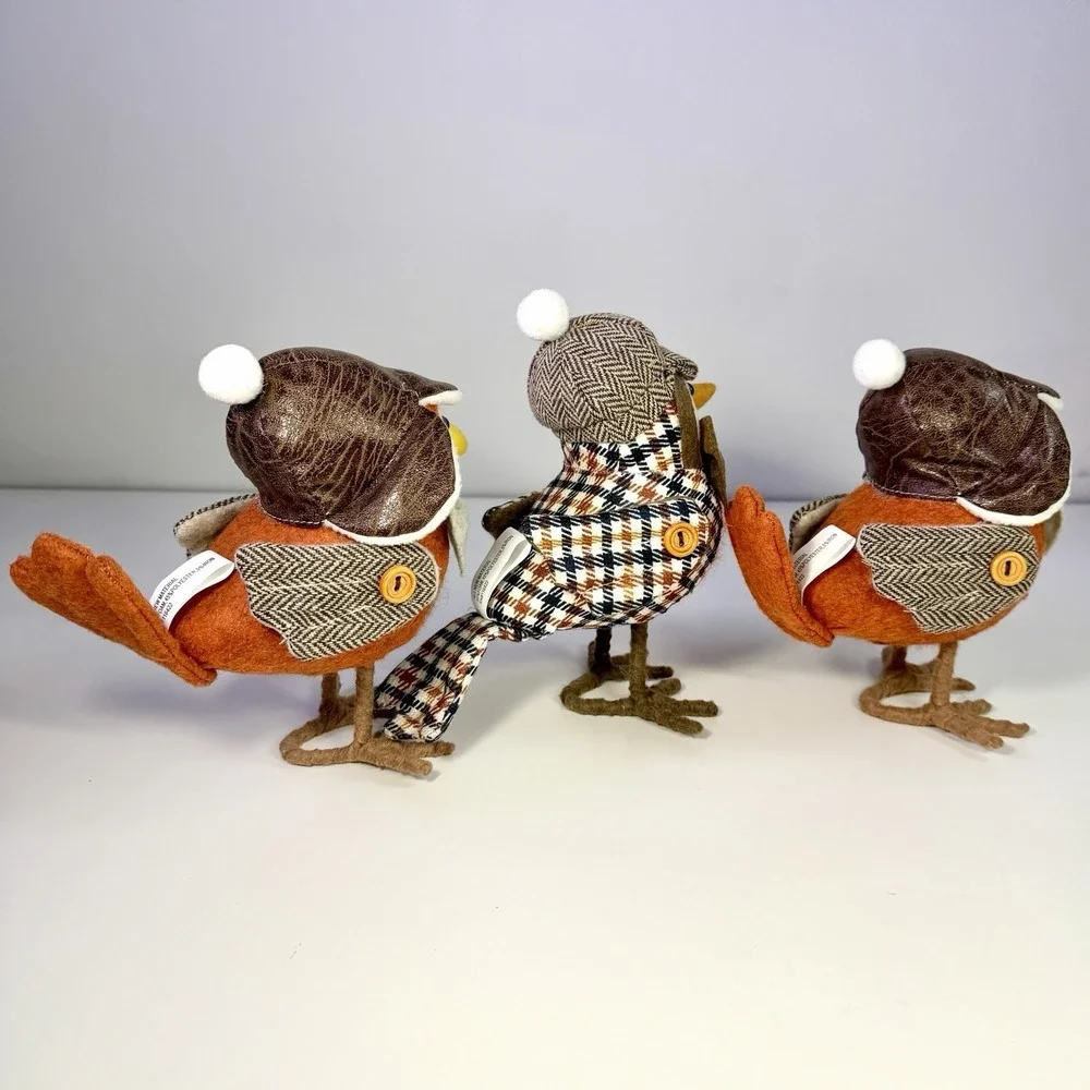 2015/2016 Target Spritz Fall Birds Sherlock & Herringbone Robin Set of 3 Rare